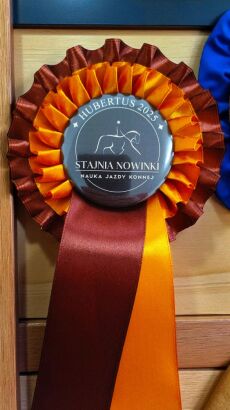 Kotylion podwójny #2 - brązowy / miedziany